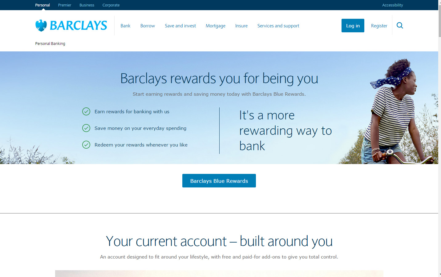 Barclays Bank website