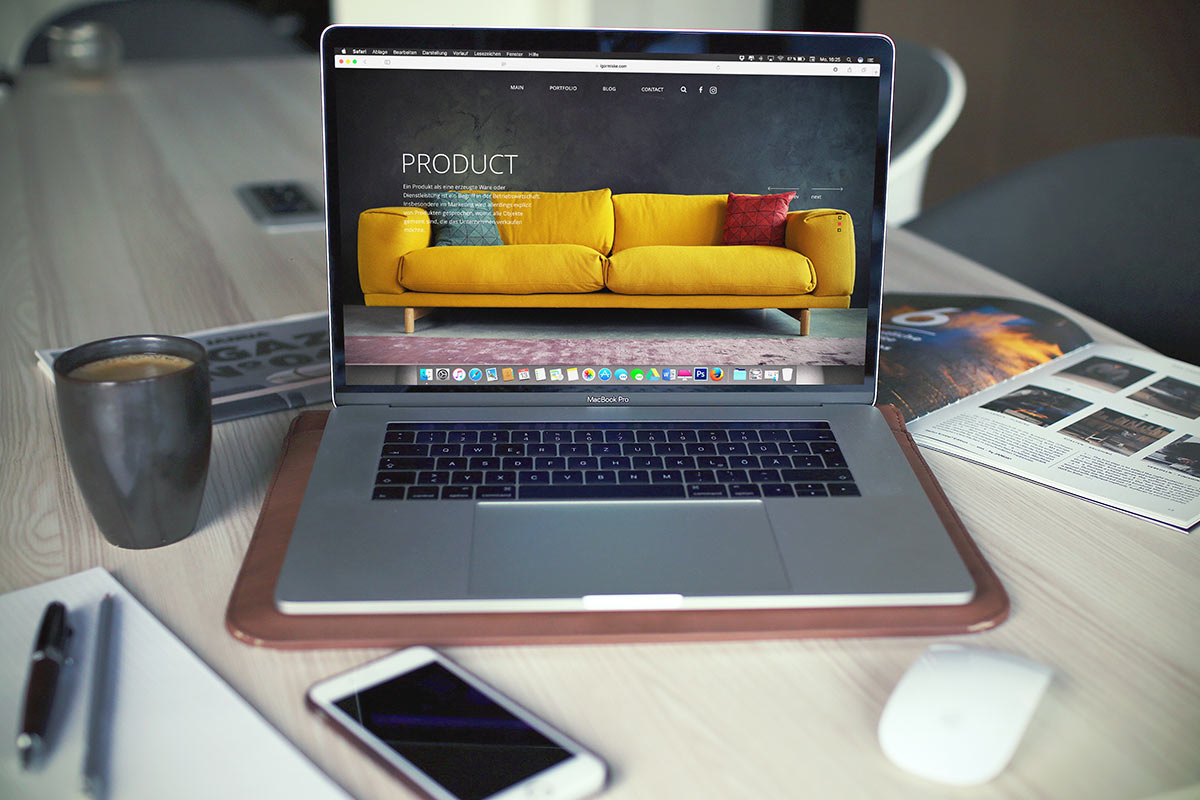 SEO techniques to grow online business brand - an eCommerce website on MacBook
