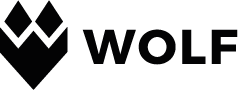 Wolf logo black